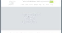 Desktop Screenshot of greenlakekidsdentistry.com